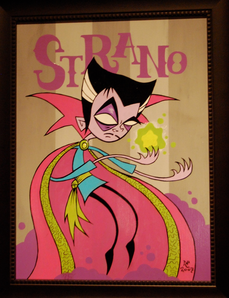 Illustration for article titled Trippy Re-Interpretations of Stan Lee's Comic Book Characters at Art Show